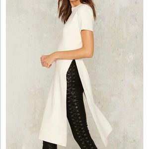 T-SHIRTS CREW NECK SHORT SLEEVE SIDE SPLIT